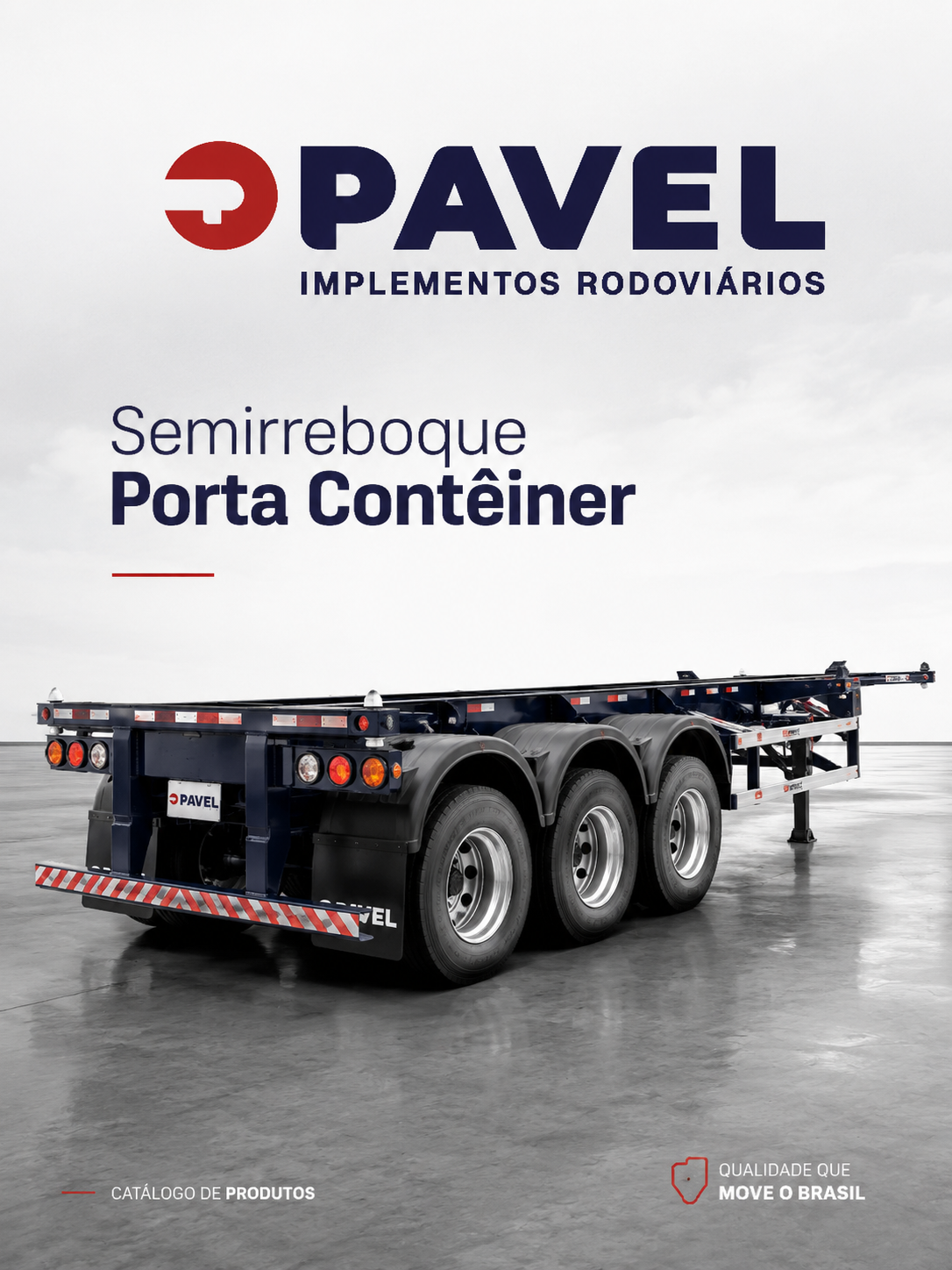 Capa do catálogo Semirreboque Porta Contêiner